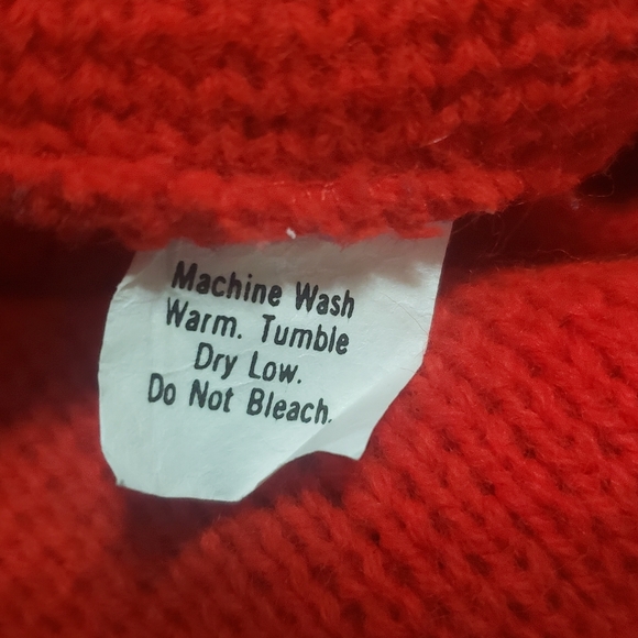 70s Vintage College Point Red Button Front Vest Size Large, estimated - Picture 6 of 11